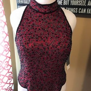 Adrianna Papell Beaded Blouse